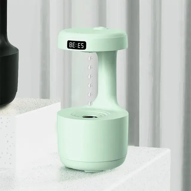 800ML Anti Gravity USB Air Humidifier Ultrasonic Air Purifier Levitating Water Drops Mist Maker Fogger Perfume LED Display Ligh