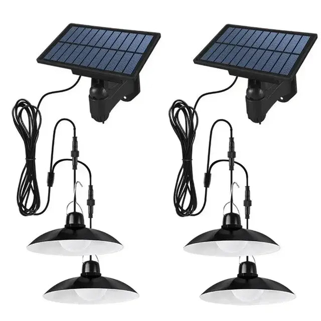 Auto-lighting Solar Pendant Light Led Solar Powered Lamp White/Warm light with Remote Control Chandelier Camping Outdoor Garden