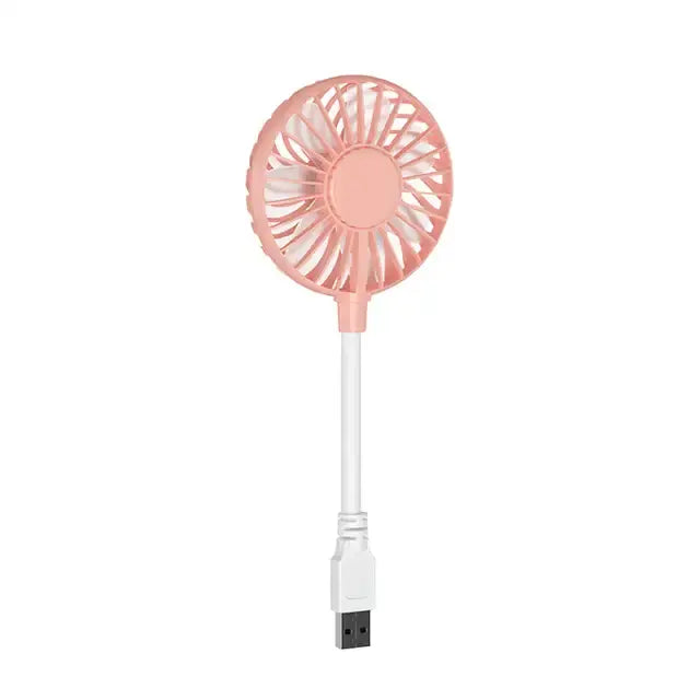 Creative Office Summer Cooling Fan Portable USB Input Fan Adjustable Mini Fan Brushless Mute Fan Laptop for Home Dorm Outdoor