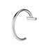 1Pc Stainless Steel Fake Nose Ring Hoop Septum Rings C Clip Lip Ring Earring Fake Nose Piercing Women Body Jewelry Non-Pierced