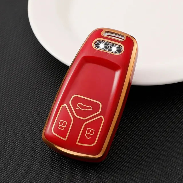 TPU Car Key Case for Audi A4 B9 Q5 Q7 TT TTS 8S 2016 2017 Car Accessories Remote Control Key Cover