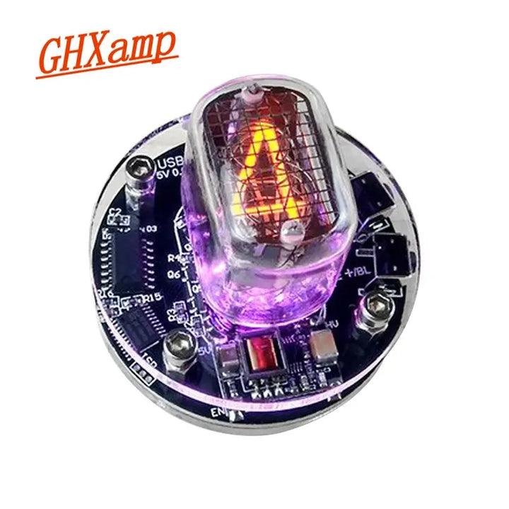 GHXAMP IN-12 Nixie Clock RGB Audio Electronic Accessories DIY Single Tube Glow Clock micro USB DC5V