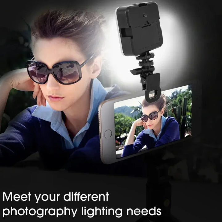 LED Selfie Light Lamp for IPhone Samsung Mobile Phone Pad Laptop Clip Ring Portable Flash Video Photo Ringlight Photography Lamp