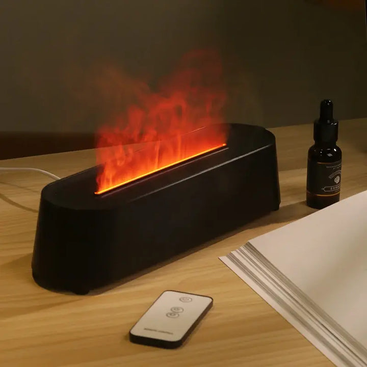 Flame simulator: Aromatherapy home humidifier