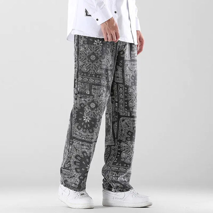 Printed Men's Loose Pants