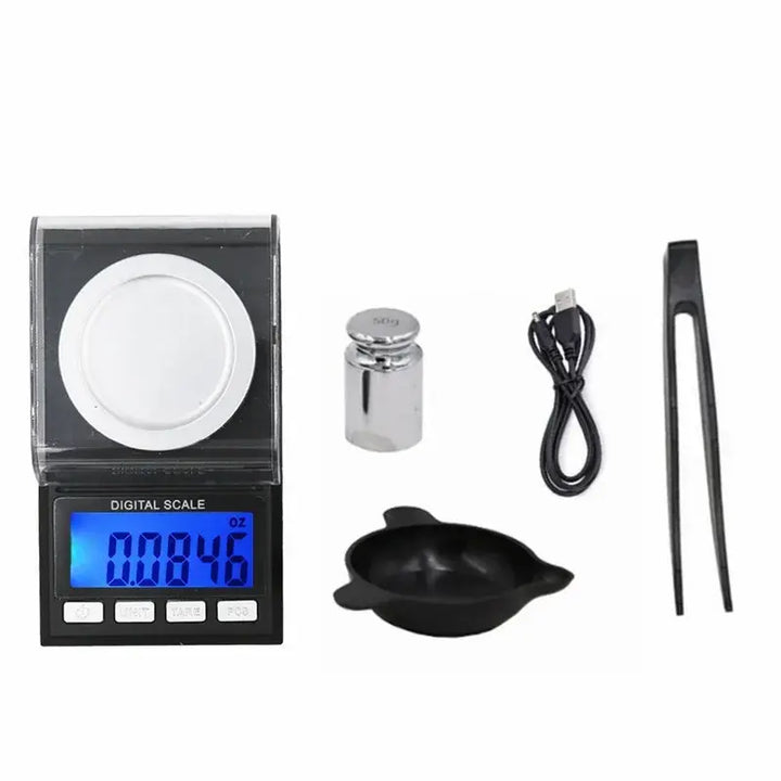 0.001g Electronic Digital Scale Portable Mini Scale 100g/50g Precision Professional Pocket Scale for Jewelry  Kitchen