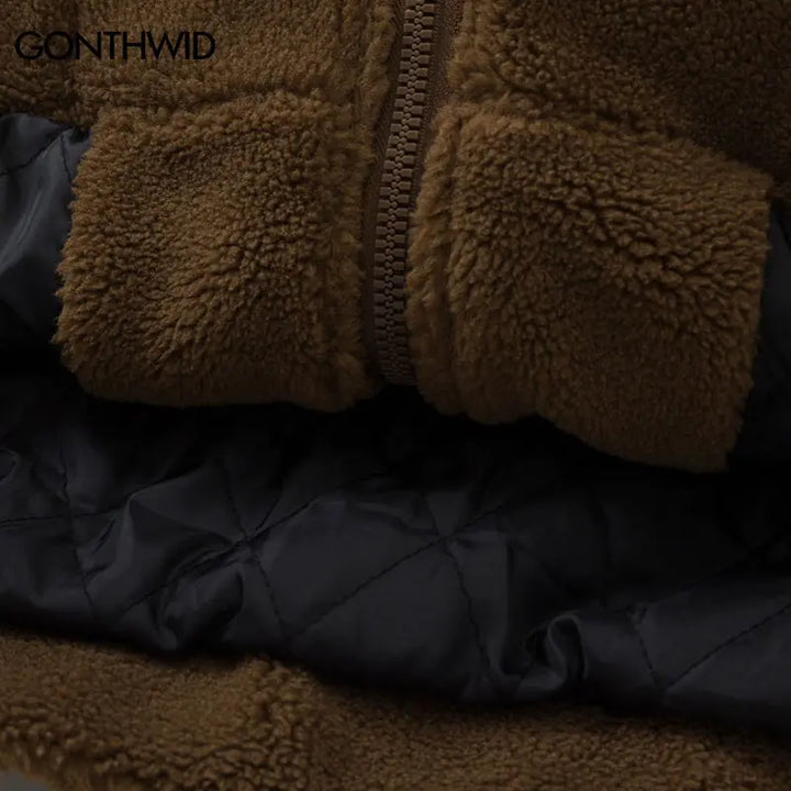 Lambswool Coats Thicken Warm Padded Jackets