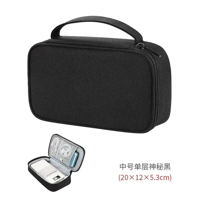 Portable Digital Storage Bag USB Gadget Waterproof Cable Organizer Pouch Electronic Device Accessories Cycling Bag Pack Supplies