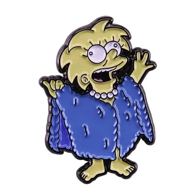 The Simpsons Homer Enamel Pins Brooches for Women Cartoon Badge on Backpack Hat Decoration Accessories Anime Jewelry Fans Gifts