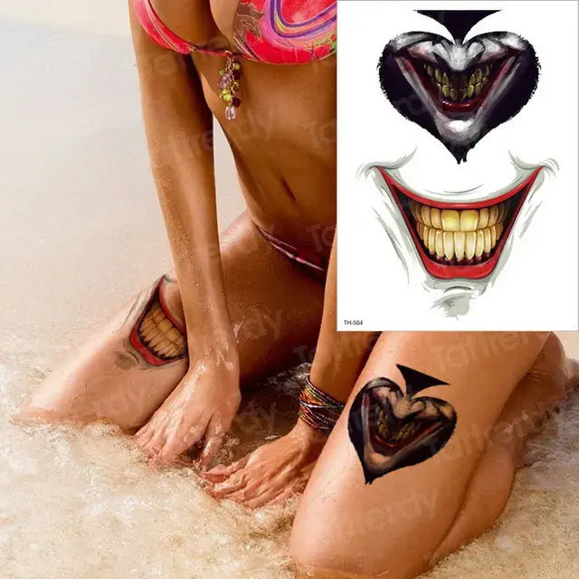 temporary tattoos halloween body stickers sex robot machine tattoo for men mechanical tattoos boys swallow tattoo fake 3D black