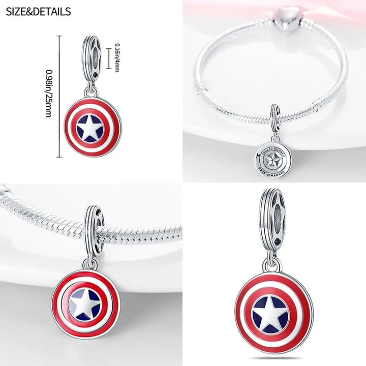 Hot Toys Charm Marvel Plata De Ley 925 Guardians of The Galaxy Alliance Beads Fit Pandora Marvels Bracelet DIY Jewelry Make Gift