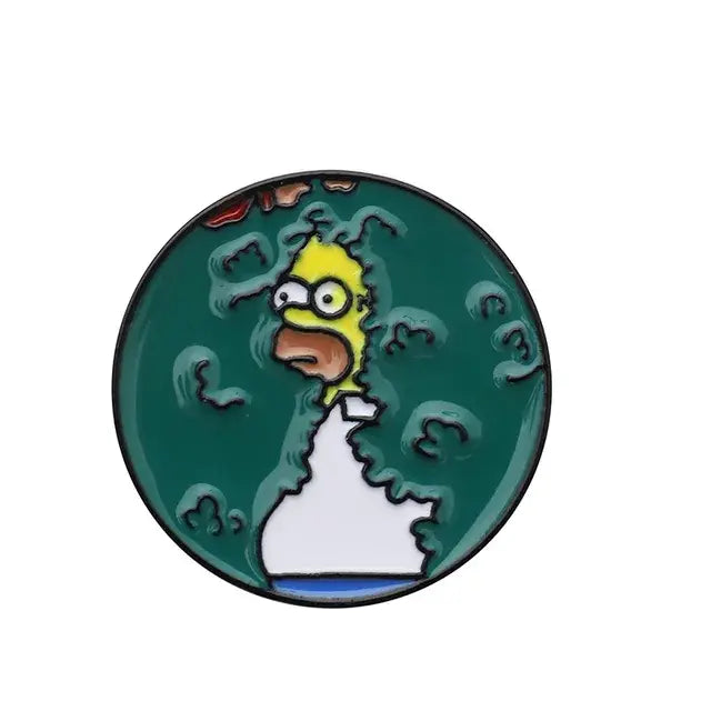 Classic TV The Simpsons Enamel Pins Brooches Women Men Lapel Badges Cute Backpack Collar Fashion Jewelry Gifts for Kids Friends