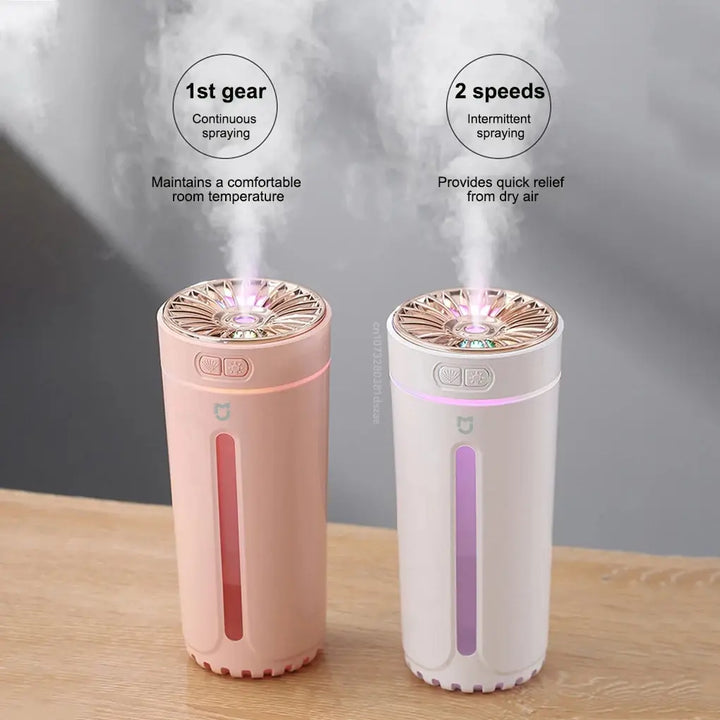 Xiaomi Portable 300ml Ultrasonic Humidifier Wireless Car Air Freshener Mist Maker Fogger With Light Home Aroma Diffuser Dropship