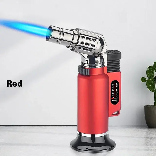 Metal Gas Lighter Windproof Barbecue Kitchen Cooking Large Capacity Torch Turbo Lighter Spray Gun Torch Jet Turbo Lighter Gadget