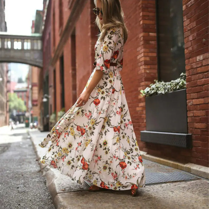 Boho Chic Floral Maxi Dress